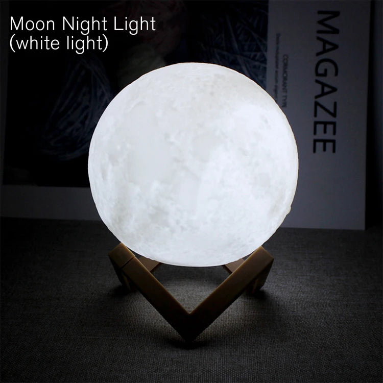 Book & Moon LED Galaxy Night Light – Bedside Decoration Gift for Kids & Birthdays