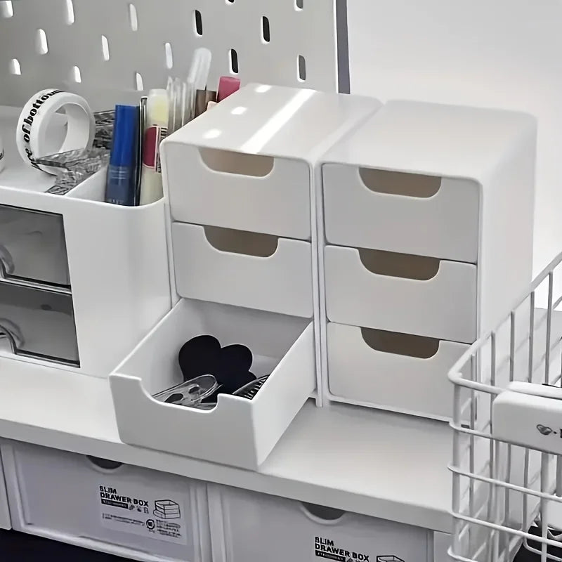 3-Tier Desktop Organiser with Drawers – Office, Jewellery & Cosmetics Storage