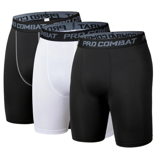Men's Compression Sport Leggings – Quick-Dry Running & Basketball Base Layer