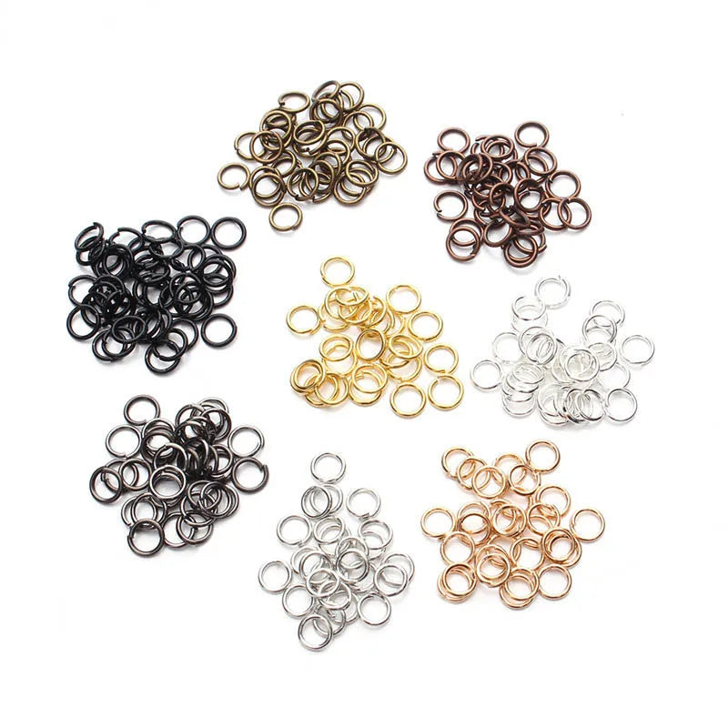 8 Colors 200pcs Open Jump Rings+ 50pcs Lobster Clasps Hooks Connectors Jewelry Making DIY Bracelet Necklace Jewelry Findings Kit
