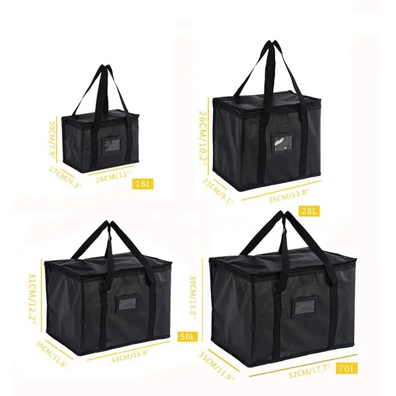 16L–70L Insulated Thermal Tote Bag – Heavy Duty Food Delivery & Picnic Cooler