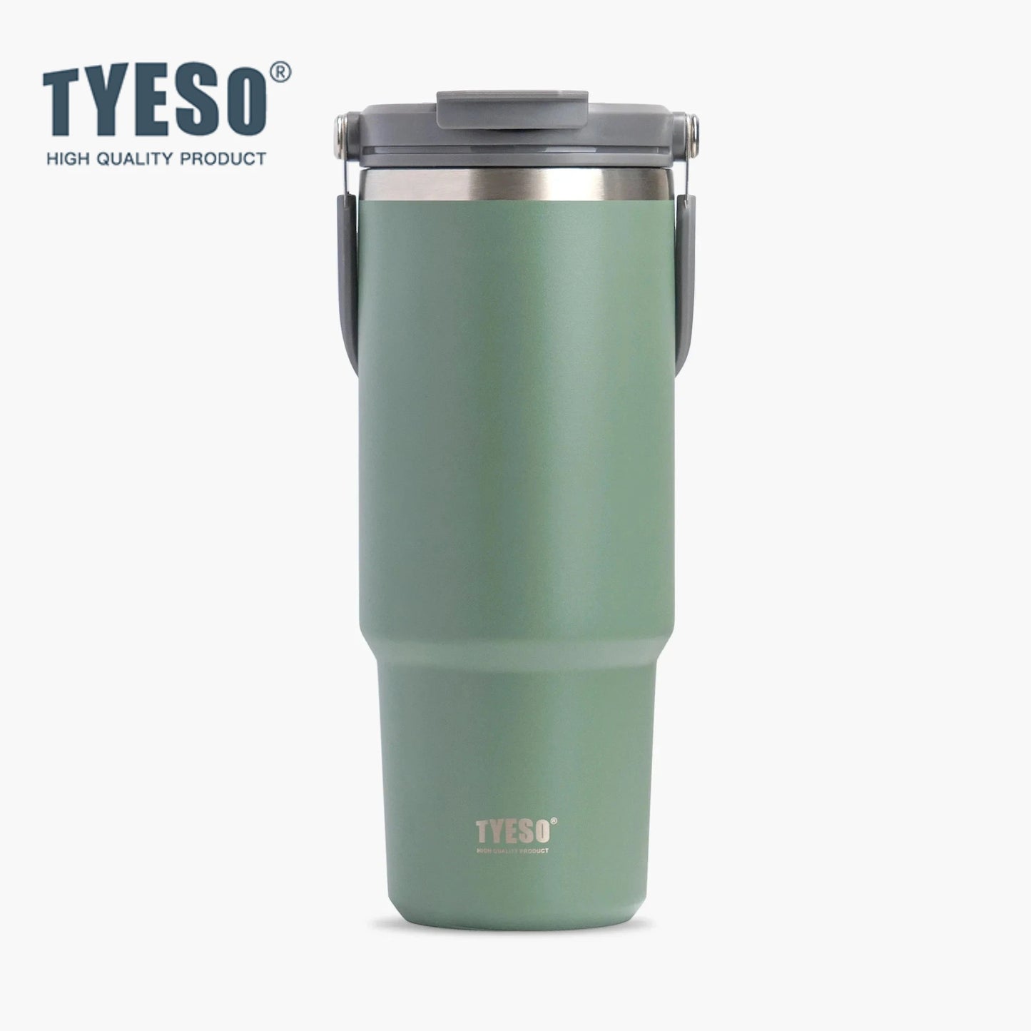 Tyeso 900ML Travel Mug Vacuum Cup Stainless Steel Coffee Cup Cold Hot Double-layer Insulated Cup Tumbler Thermo Water Bottle Car