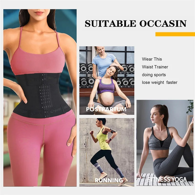 Women's Waist Trainer Shapewear Belt – Tummy Control Slimming Sheath Corset