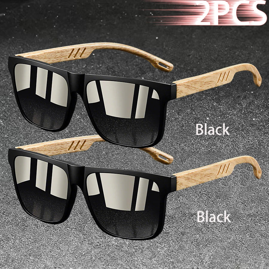 Vintage Square Frame Polarized Sunglasses – UV400 Fashion Eyewear for Men & Women