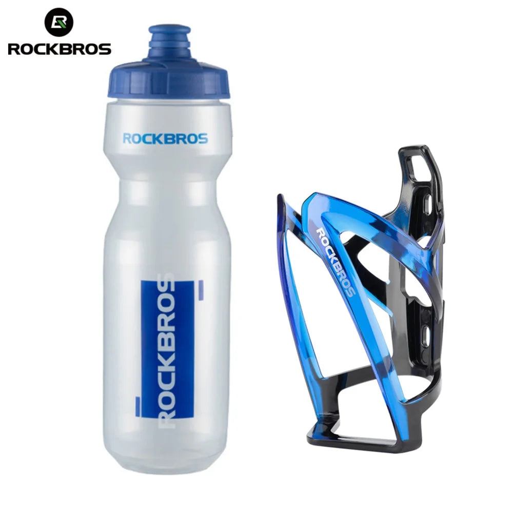 ROCKBROS Cycling Water Bottle & Cage Set – 750ml BPA-Free Sports Bottle