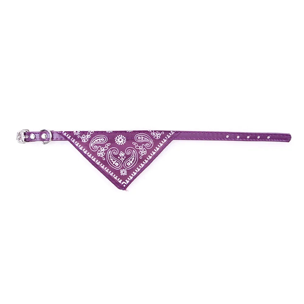 Cute Printed Pet Bandana Collar – Adjustable Triangle Scarf for Kittens & Small Dogs