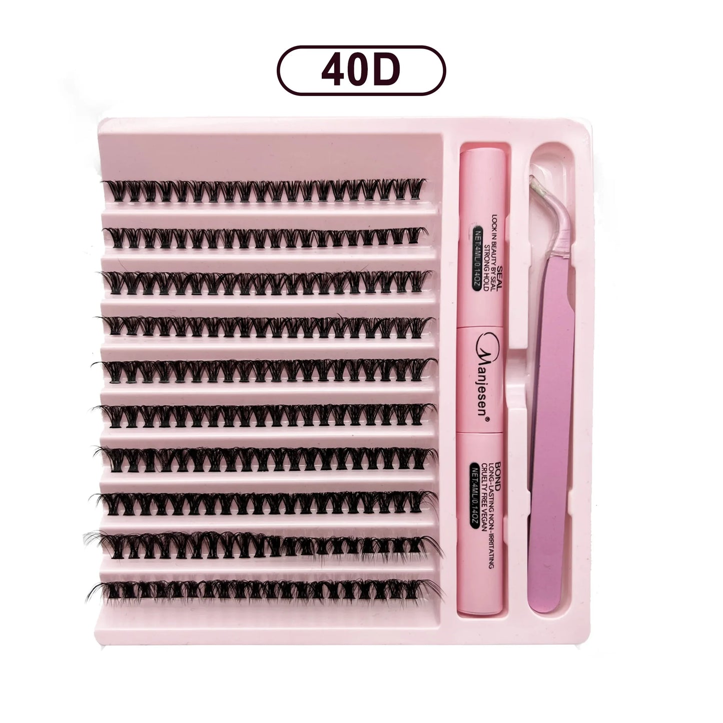 DIY Wimpers Extension Kit Wimpers 200 Stuks Clusters Wimpers Bond en Seal Make-up Tools voor Wimpers Lijmen Lijm Accessoires