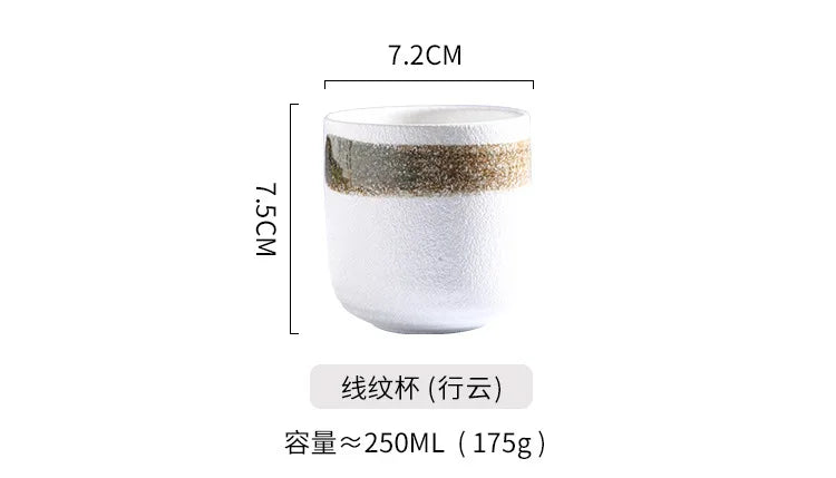 Japanese Ceramic Coffee & Matcha Stacking Cups – Stackable Sake & Water Cups