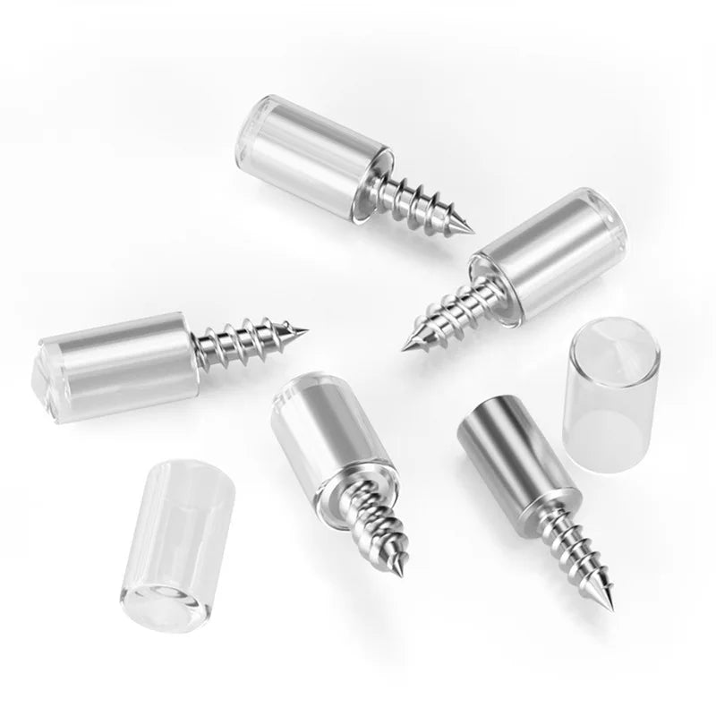 Rubber Sleeve Self-Tapping Partition Screws – Cabinet & Glass Shelf Support Nails