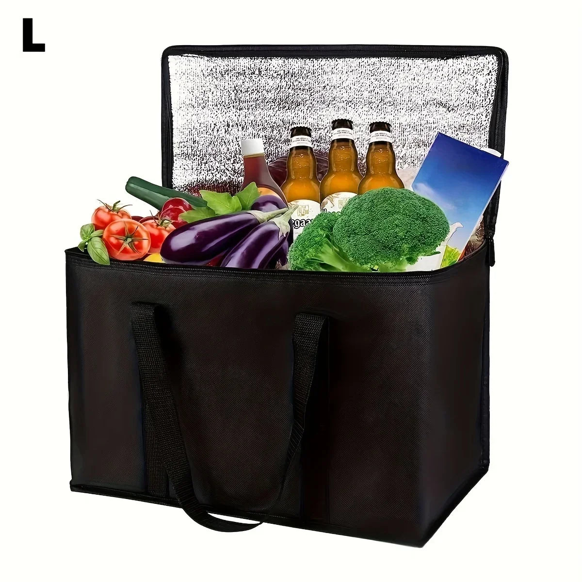 18L–35L Large Insulated Delivery Tote Bag – Thermal Cooler for Shopping & Camping