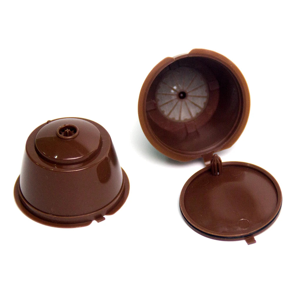 Reusable Dolce Gusto Coffee Capsule Filters – Set of 3 with Spoon & Brush