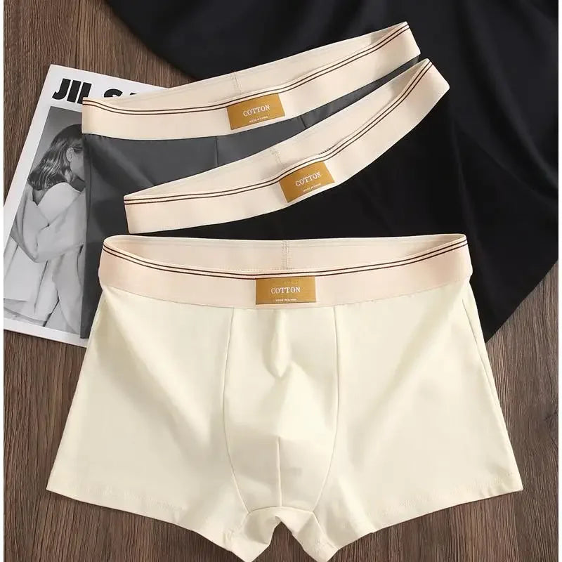 3-Pack Men's Breathable Cotton Boxer Shorts – Comfortable Everyday Underwear