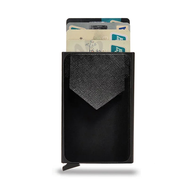 ID Bank Credit Card Holder Men's Wallet Anti Rfid Blocking Protected Magic Business Anti-theft Slim Thin Men Money CardHolder