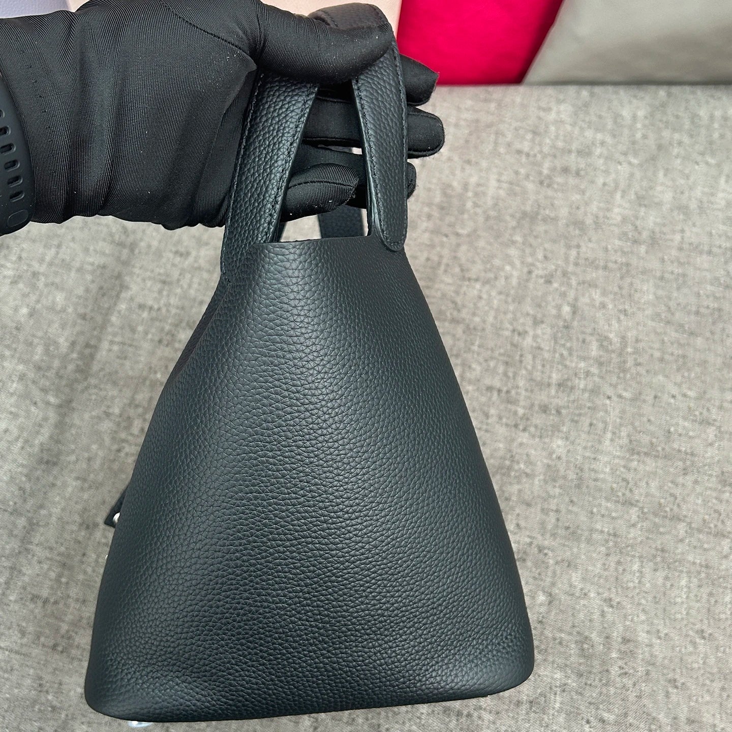 MENDY Genuine Leather Bucket Bag – Premium Large Tote Handbag for Women
