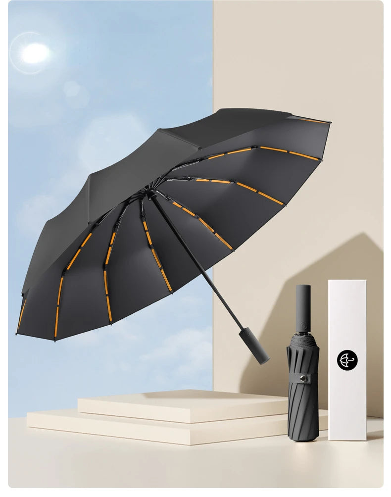 72 Bone Super Strong Windproof Automatic Folding Men Umbrella  Reinforced Large Rainproof Sun Protection Umbrellas Women