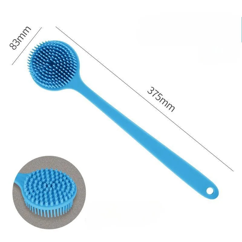Long Handle Silicone Back Scrubber Brush – Deep Cleansing & Exfoliating Body Brush
