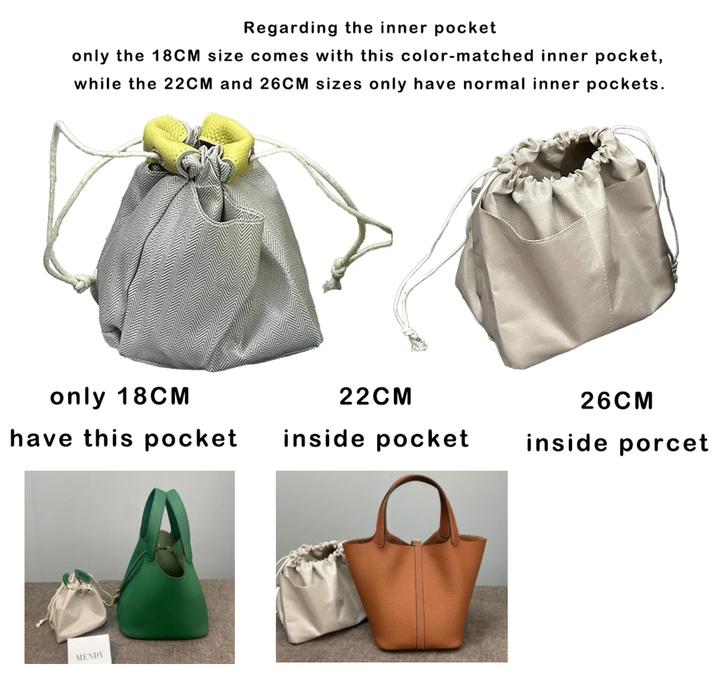 MENDY Genuine Leather Bucket Bag – Premium Large Tote Handbag for Women