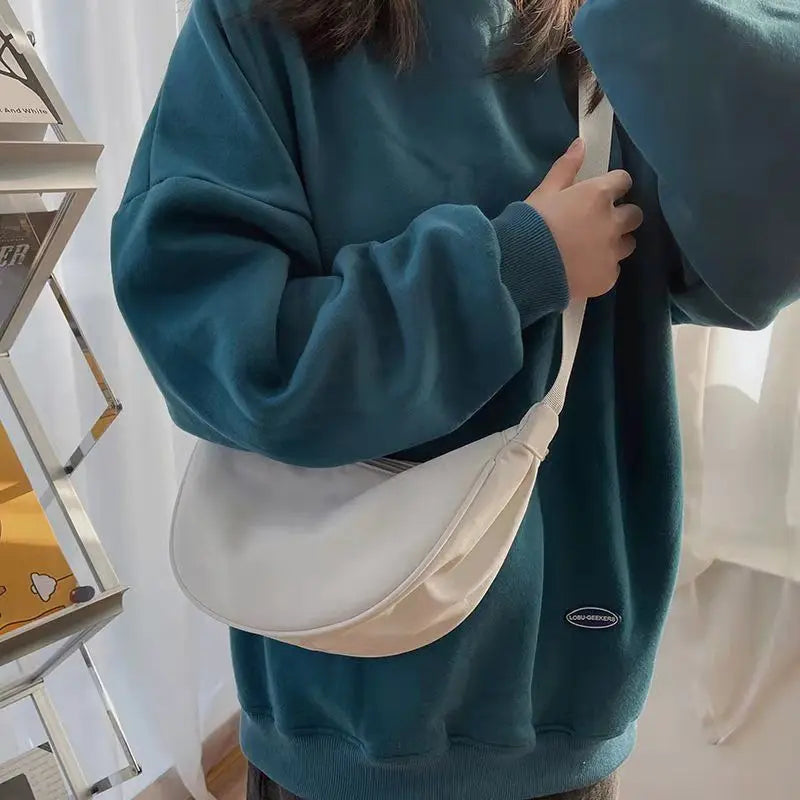 HOMEFISH  Casual Satchel Shoulder Bag Messenger Crossbody Sling Laptop Bookbag - Stylish Multifunctional Bag for Everyday Use