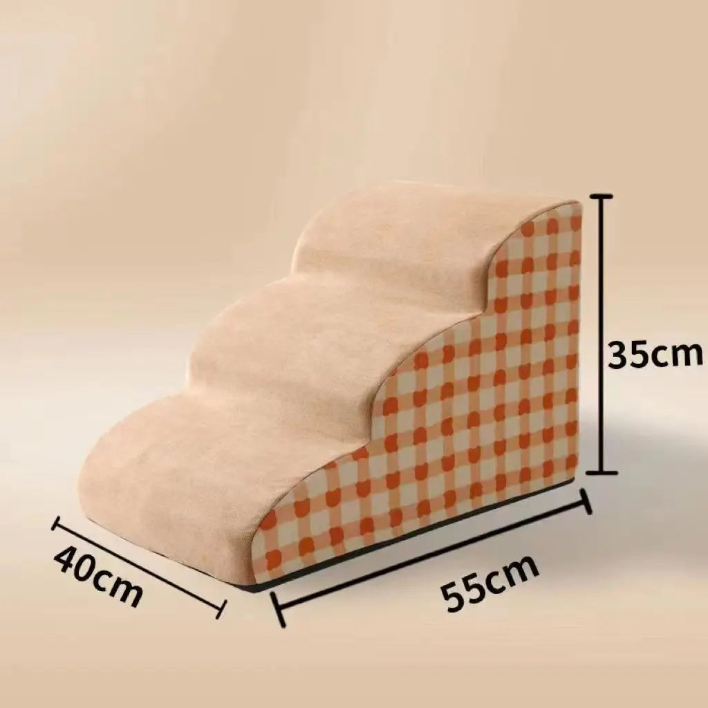 Pet 2/3 Steps High Density Foam Dog Secure Stairs Ramps Non-Slip Pet Steps for Older Dogs Pet with Joint Pain Sofa Bed Ladder