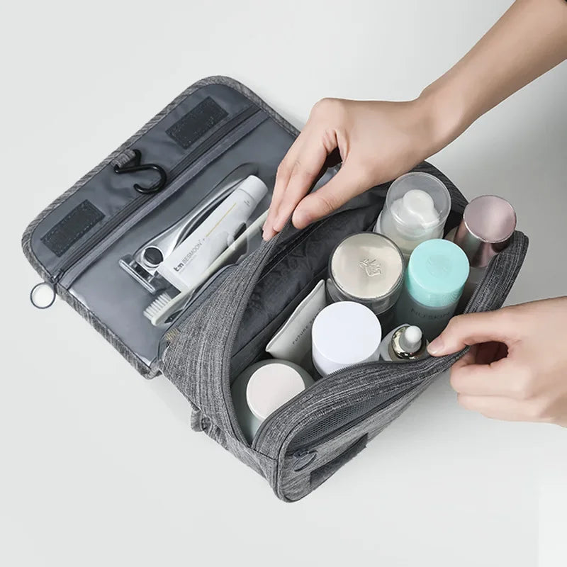 Oxford Waterproof Hanging Travel Toiletry Bag – Men & Women Wash Organiser
