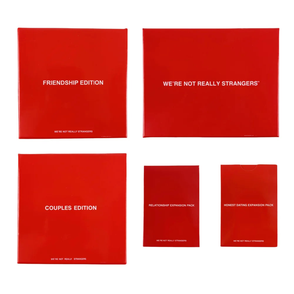 We're Not Really Strangers – Interactive Adult Card Game for Friends & Couples