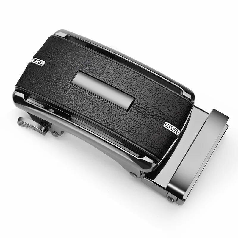 High quality ratchet belt buckle men DIY leather belt accessories 3.3-3.5cm width alloy automatic belt buckle