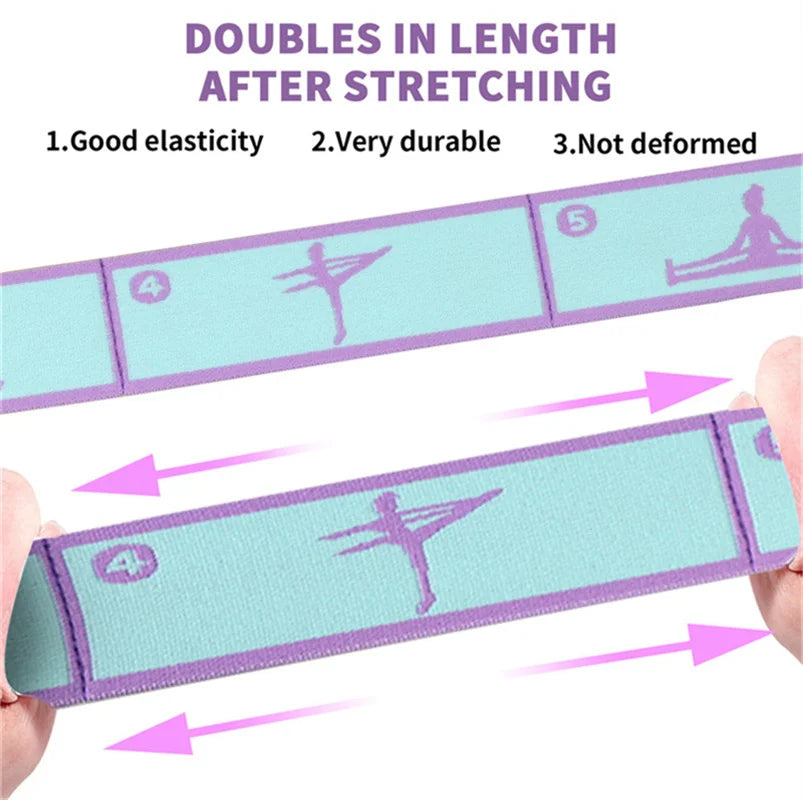 Elastic Yoga Resistance Band – Stretching & Pilates Pull Belt for Flexibility