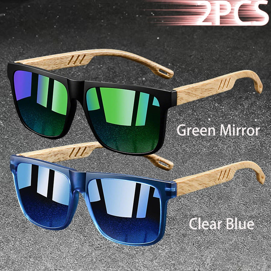 Vintage Square Frame Polarized Sunglasses – UV400 Fashion Eyewear for Men & Women