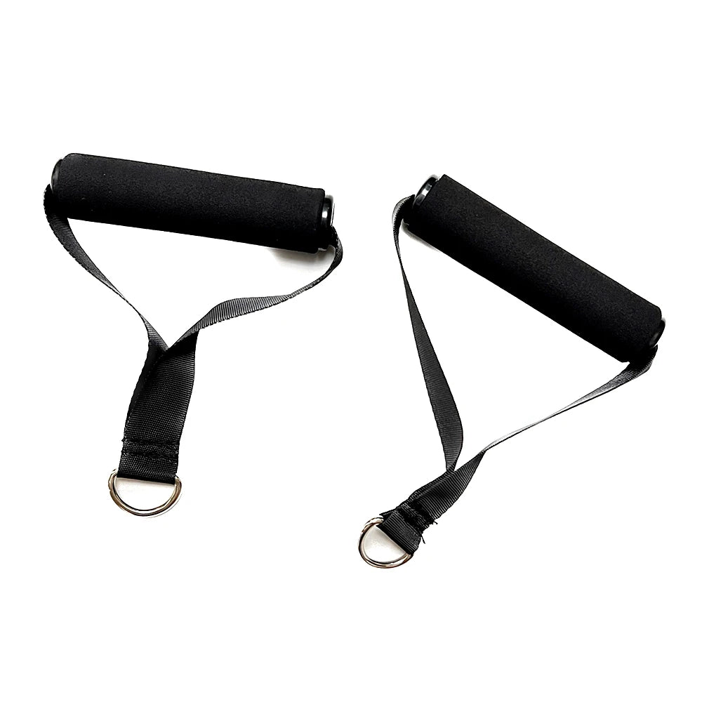 Resistance Band Handle Bar & Pulley Attachment Set – Home Gym Training Accessories