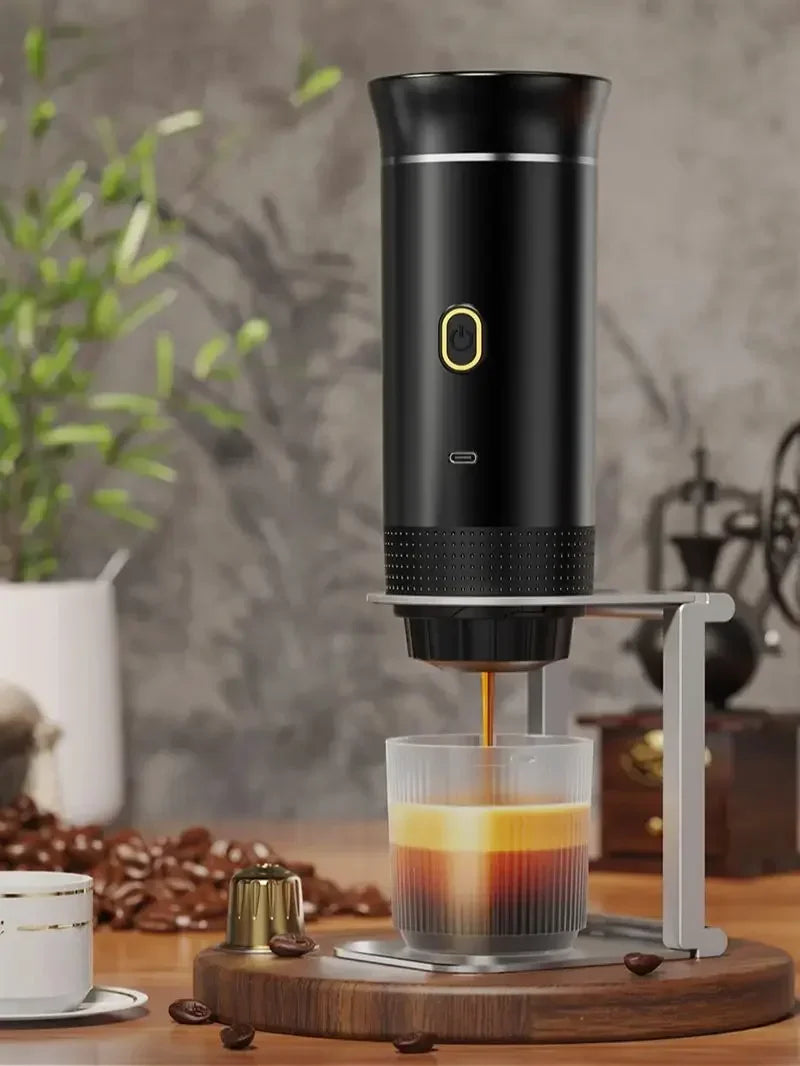 3-in-1 Portable Espresso Coffee Maker – Capsule, Powder & Travel Coffee Machine