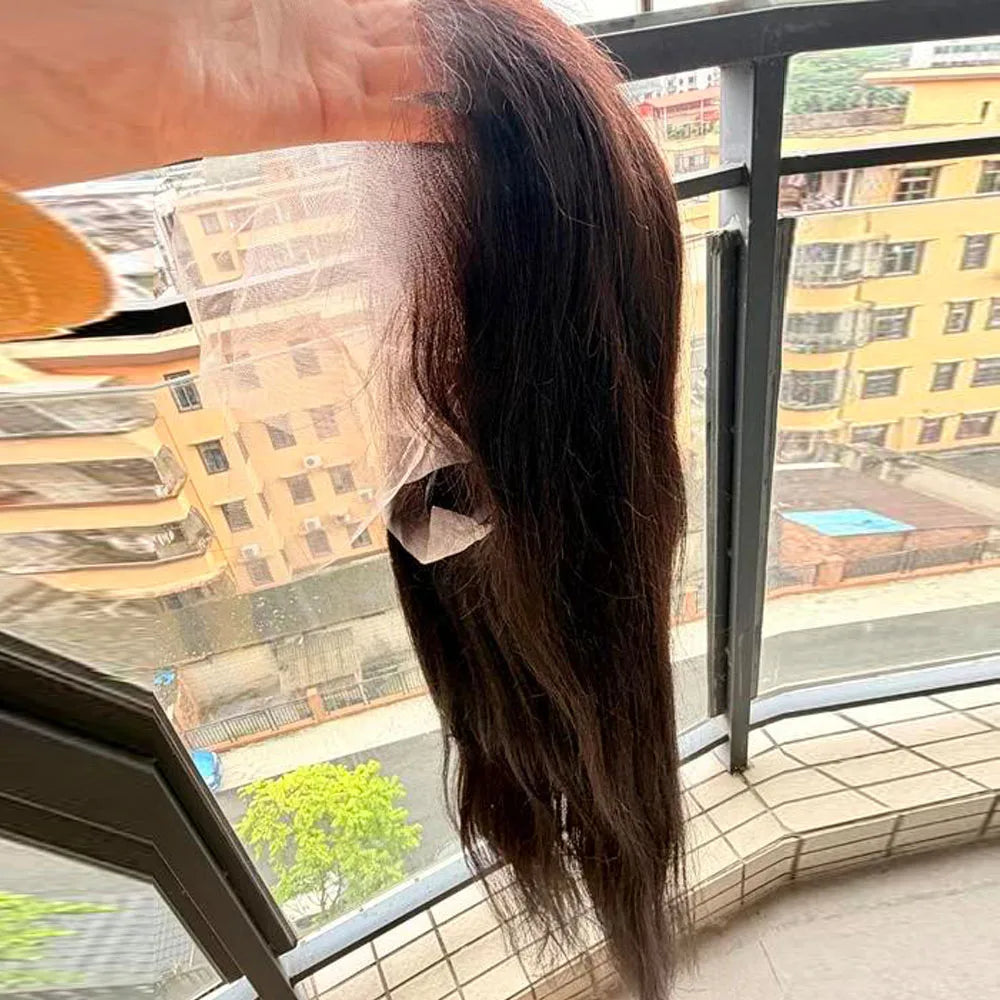  40 42 Inch Straight Human Hair Wigs 13x4 13X6 HD Lace Frontal Wig 300% Density Human Hair Remy Invisible Swiss Lace Wigs For Women