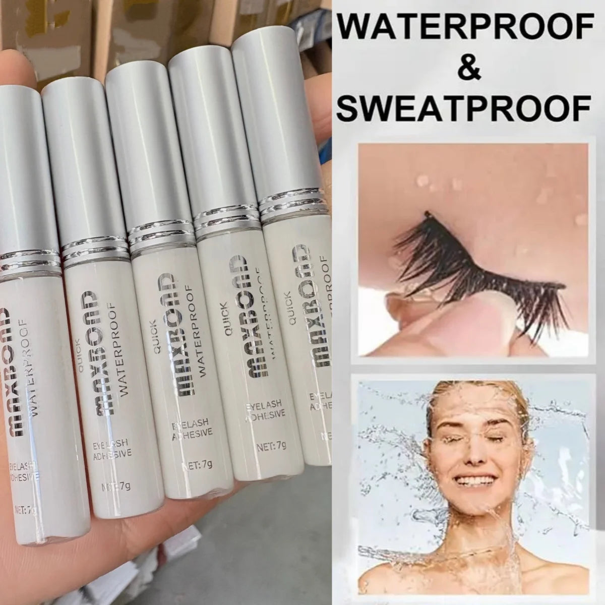 Super Strong Waterproof Eyelash Glue – Quick-Dry Non-Irritating DIY Lash Adhesive