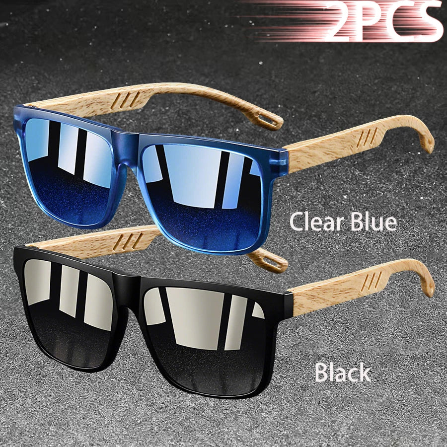 Vintage Square Frame Polarized Sunglasses – UV400 Fashion Eyewear for Men & Women