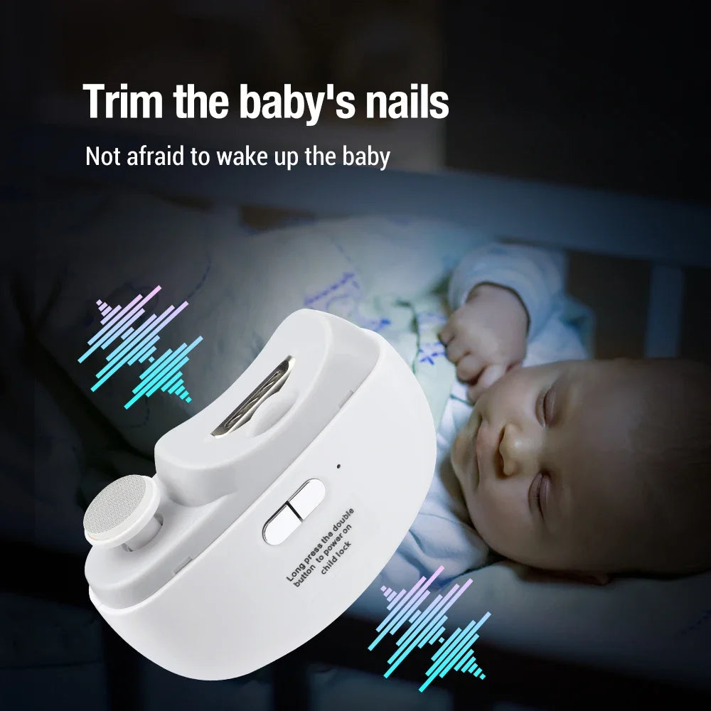 Multifunctional Electric Nail Clipper Anti Splash Nail Trimmer Portable 2 In 1 Manicure Pedicure Cutter For Baby Adults