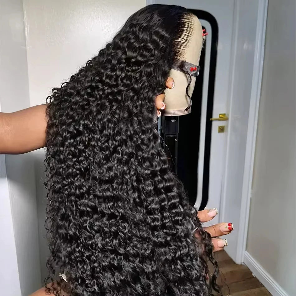 13x4 13x6 Water Wave Curly Human Hair Wig Deep Wave Frontal Wig Hd Lace Wigs On Clearance Sale 30 Inch Lace Front Wig Human Hair