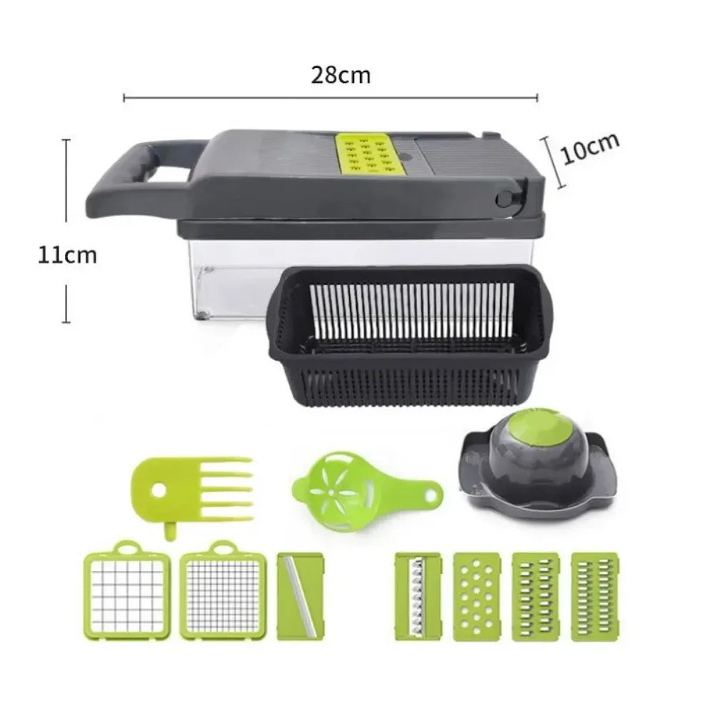 14-in-1 Multi Vegetable Chopper — Slice, Dice & Prep in Seconds
