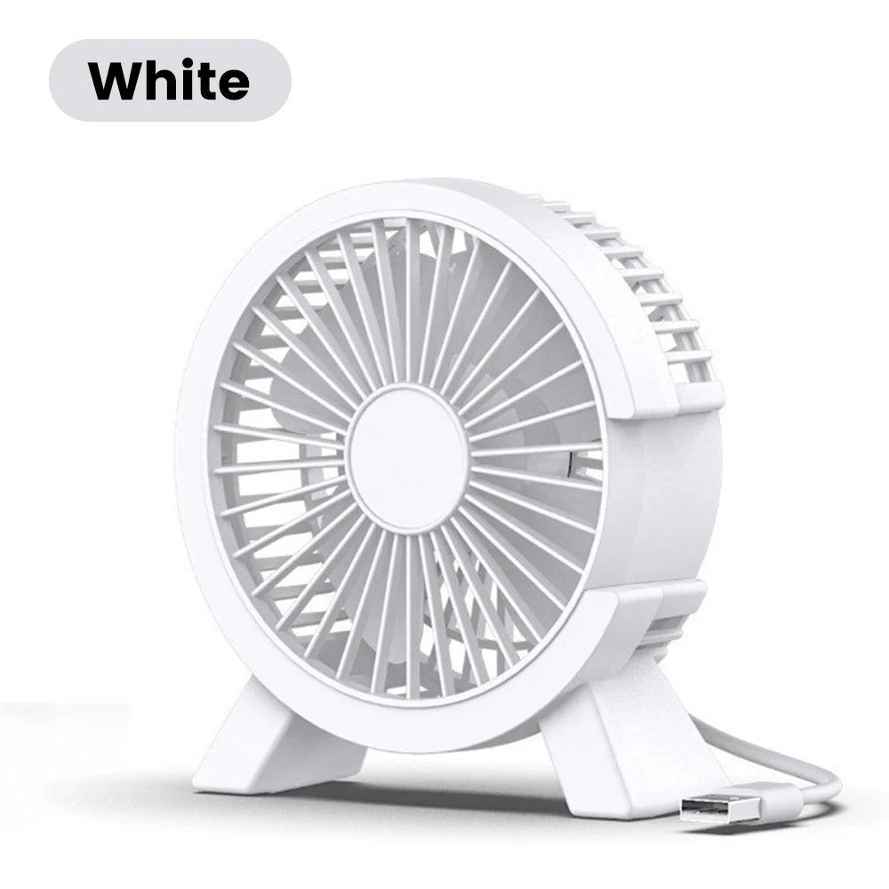 Mini Rechargeable Desk Fan — Portable Cooling for Home, Office & On-the-Go