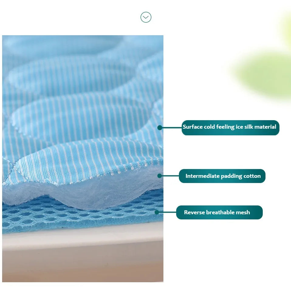 Dog & Cat Summer Cooling Mat – Extra Large Pet Cold Pad Blanket for Dogs & Cats