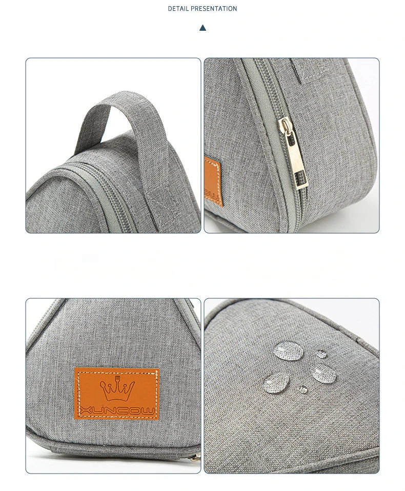 Triangle Portable Breakfast Insulation Bag Aluminum Foil Lunch Bag Mini Rice Vegetable Roll Outdoor Picnic Lunch Box