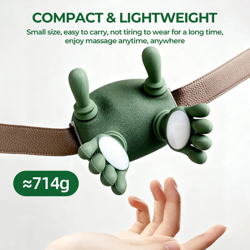 Wireless Bionic Finger Neck & Shoulder Kneading Massager – Shawl Wrap Design