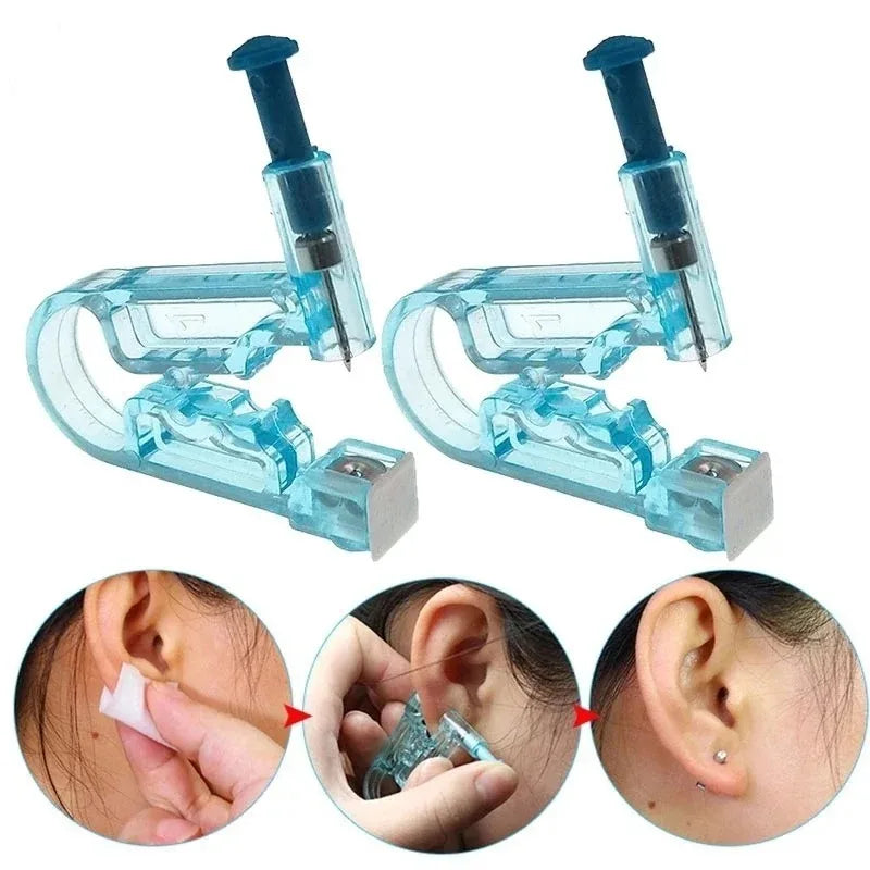 Disposable Safe Ear & Nose Piercing Tool Kit – Sterile Stud Gun Set