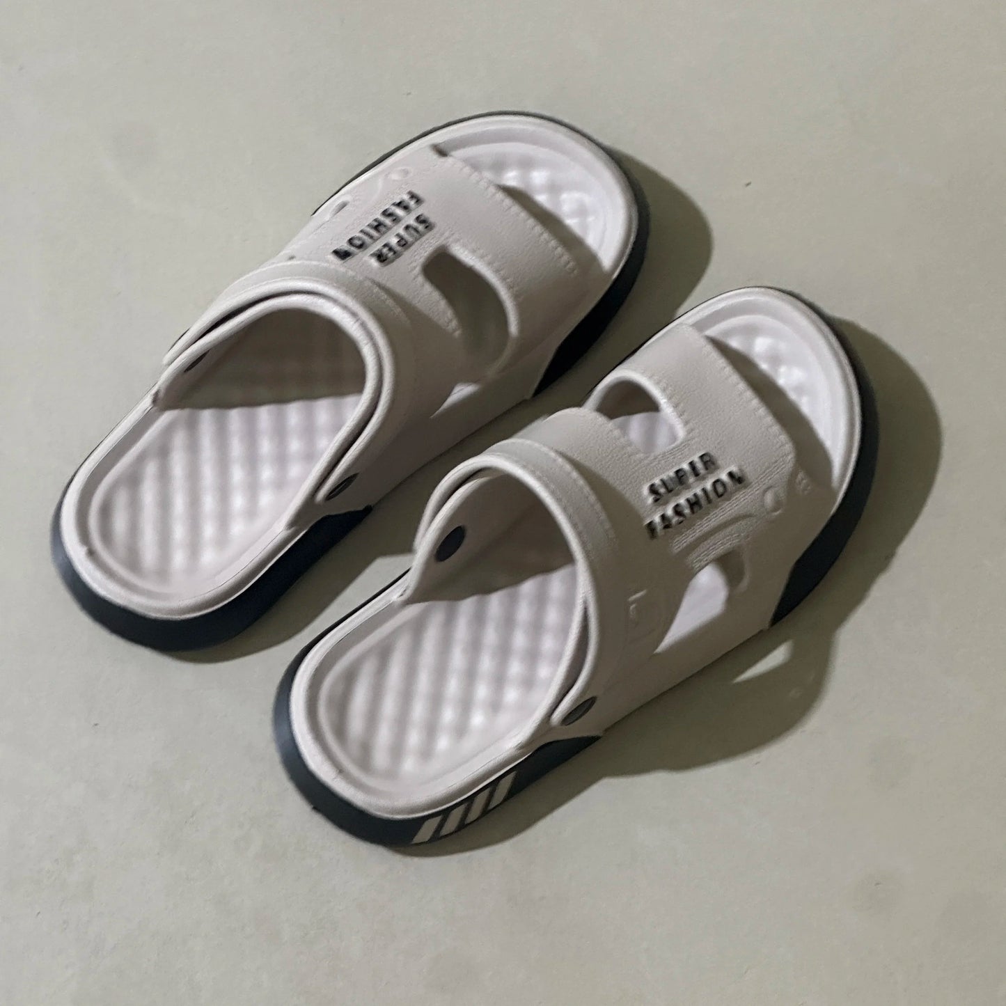 Summer Men’s Sandals EVA Soft-soled Platform Slides Slippers Indoor Outdoor Walking Beach Shoes Flip-Flops Mens Home Shoes