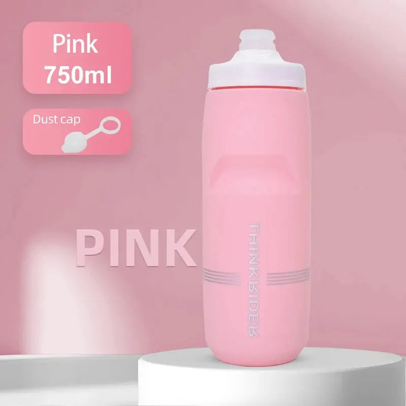 ThinkRider MTB Cycling Water Bottle – 620ml & 750ml Squeeze Sports Bottle
