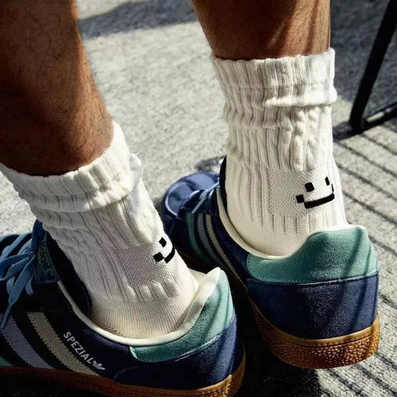 4 Pairs Men's Cotton Work Socks Cushioned Long Running Breathable Ankle Crew Socks  Casual Socks for Men Cycling socks