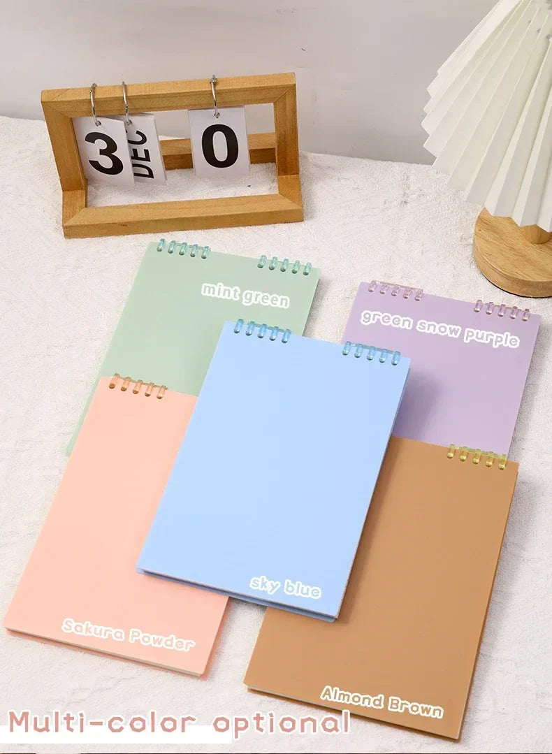 A5 60 Sheets Planner Thick Notebook Spiral Binding Loose-leaf Notebooks with Lines Pages for School Office Stationery Supplies