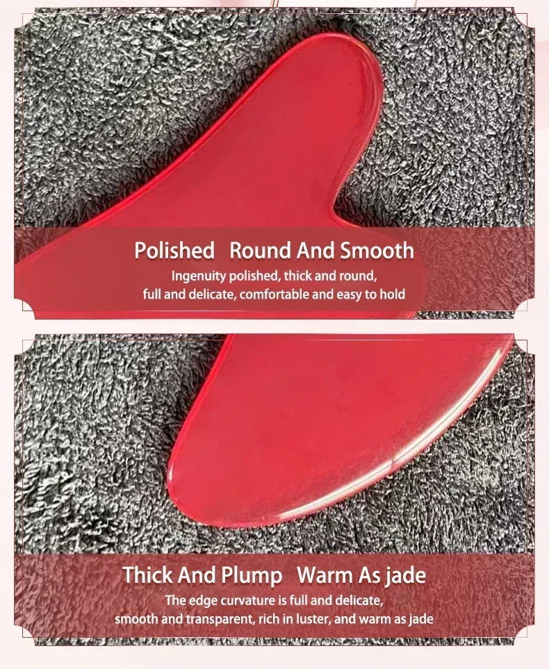 3-Piece Resin Gua Sha Facial Roller Set – Face & Body Massage Tools
