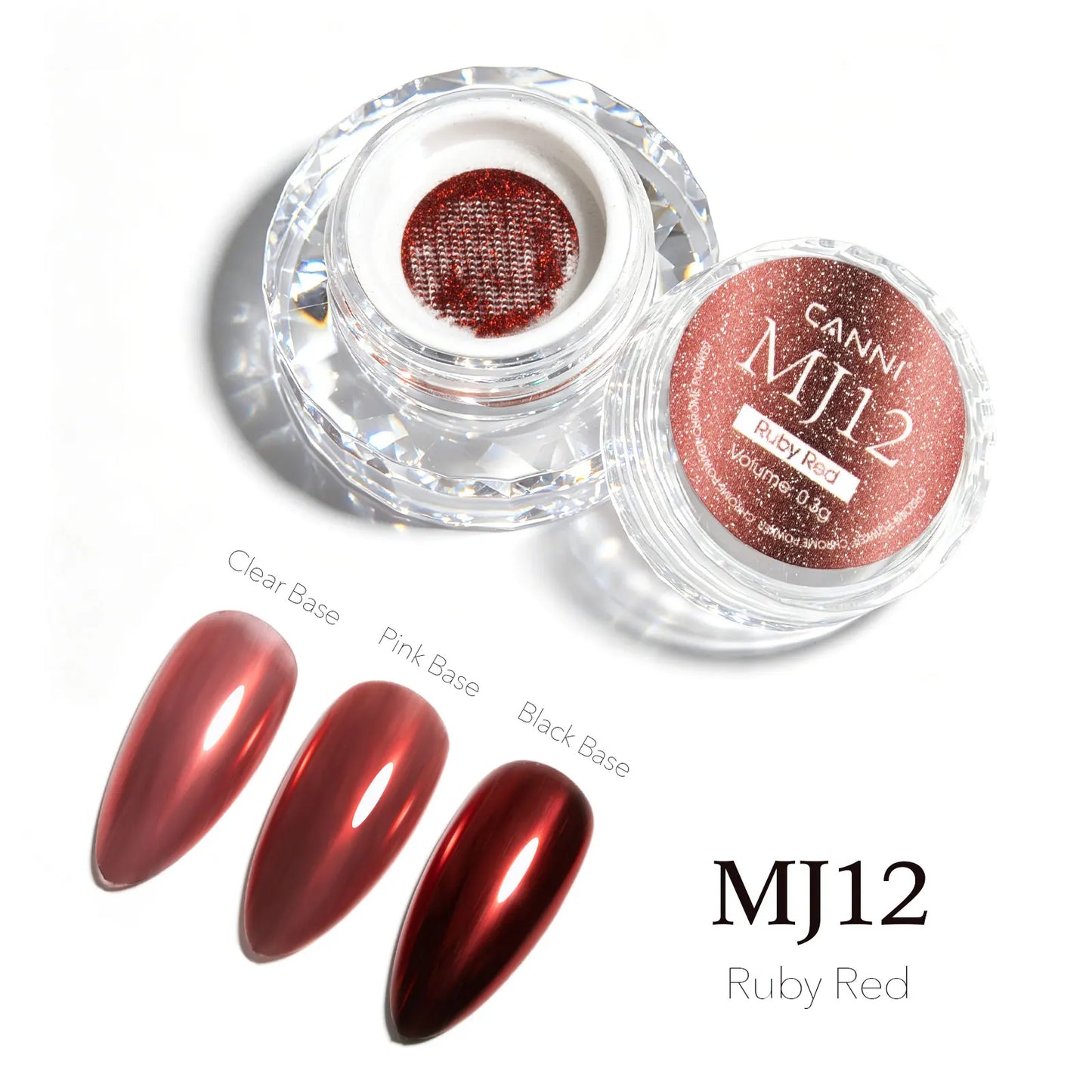 CANNI Mirror Chrome Nail Powder Aurora Effect Pearl Pigment Dust for UV Gel Nails Metallic Nail Art Decoration DIY Design