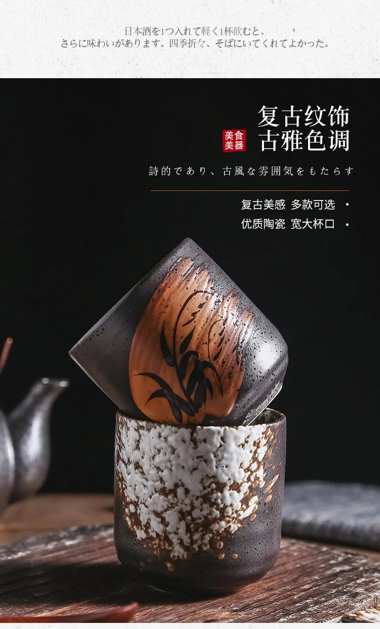 Japanese Ceramic Coffee & Matcha Stacking Cups – Stackable Sake & Water Cups