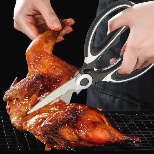 Multifunctional Stainless Steel Kitchen Scissors – Bone & Meat Cutter