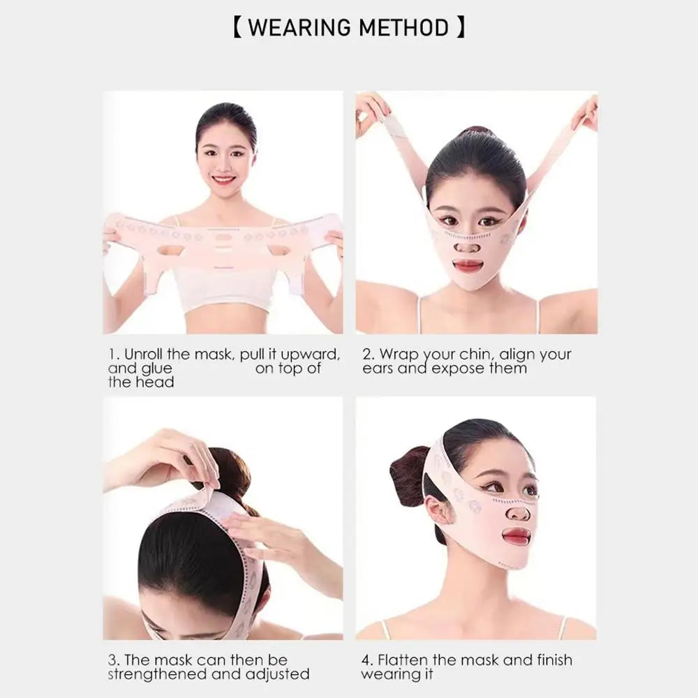 V-Line Face Sculpting Sleep Mask – Chin & Jawline Lifting Band